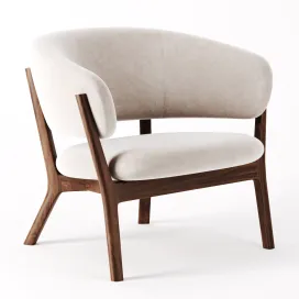 Roundish arm chair by maruni